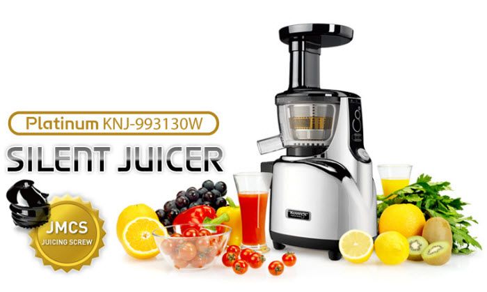 New concept design juicer conserves counter space and complements your 