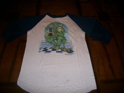 vintage GRATEFUL DEAD 1976 concert SKULL t shirt S RARE  