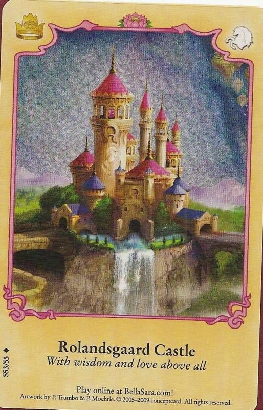 BELLA SARA ROYALTY FOIL CARD#S53*ROLANDSGAARD CASTLE*  