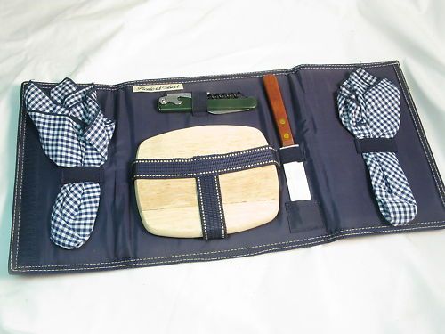 PICNIC AT ASCOT Wine/Cheese Set in Case/Tote  