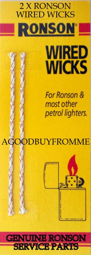 24 RONSON WIRED WICKS FOR PETROL LIGHTERS FREE POSTAGE  
