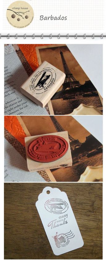 Decorative Stamps Rubber Stamp_Barbados Postmark  