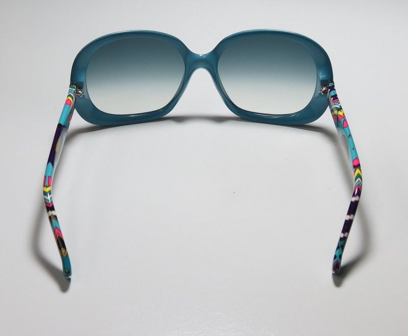 NEW EMILIO PUCCI 623S TEAL/MULTICOLOR ORIGINAL SUNGLASSES/SHADES 