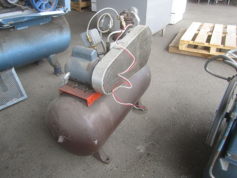 DeVilbiss Air Compressor   1PH, Single Motor and Compressor 16D x 38 