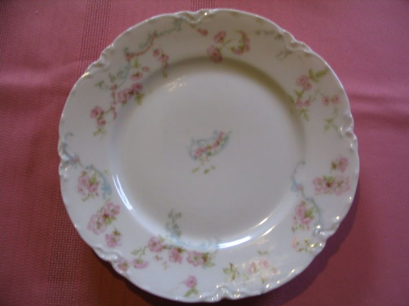 Early Haviland France Limoges Princess pattern pink flowers 7 1/4 