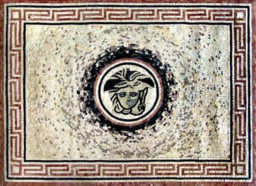 Versace Medusa Marble Mosaic Tiles Art Floor Wall Inlay  