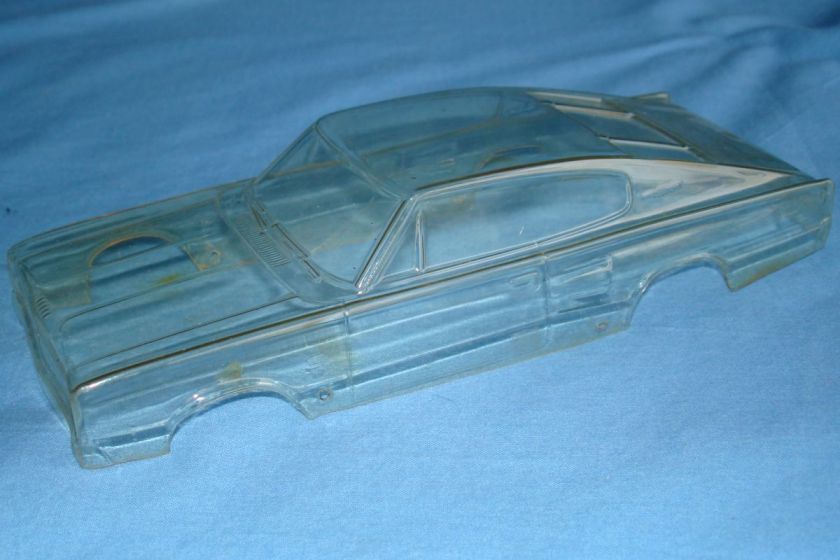 Unknown Vintage 124 Scale Slot Car Racing Clear Painted Body Dodge 