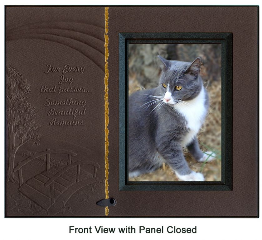 Still Here Poem Pet Loss Sympathy Frame Gift Rich Drk Brown w 