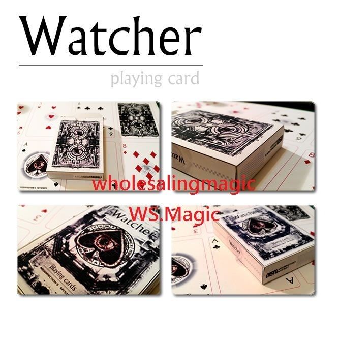   MYSTERY WATCHER PLAYING CARDS W/3 GAFF CARD NEW RARE LIMITED  