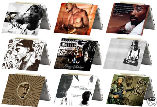 Tupac 2pac Laptop Notebook Sticker Skin Decal Cover  