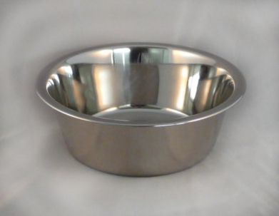 Stainless Steel DOG/CAT/PET dish bowl* NEW*  96 oz 3 qt  