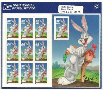 US Scott #3137 BUGS BUNNY SOUVENIR SHEET MINT 32c  