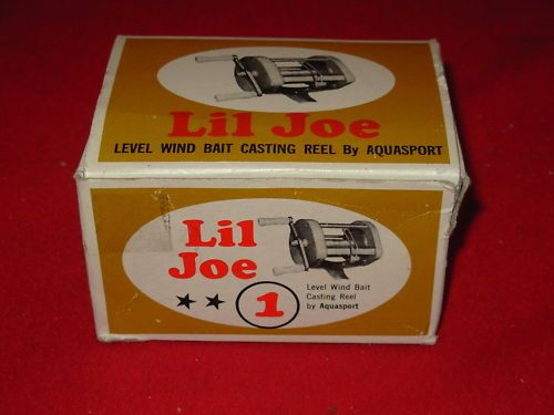 1960s Lil Joe Aquasport Fishing Reel in Original Box  