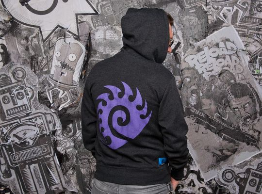 Starcraft 2 Zerg Logo Hoodie New Officially Licensed Gamer Shirt WoW 