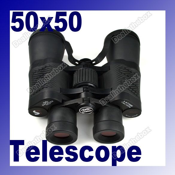 50*50 Zoom Camping Outdoor Tourism Telescope Jumelles Binoculars Black 