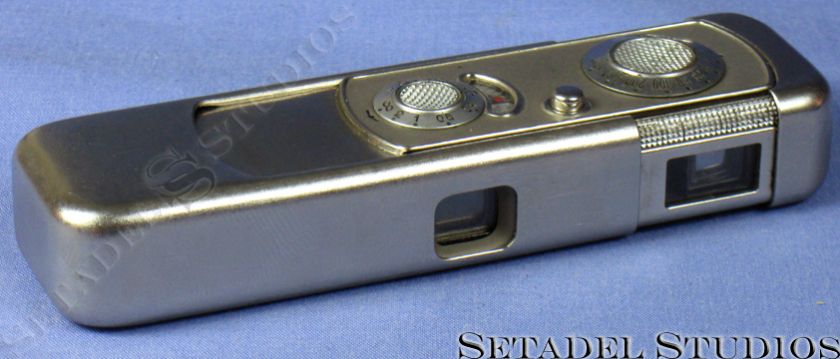 MINOX RIGA VINTAGE CHROME SUBMINIATURE SPY CAMERA +CASE  