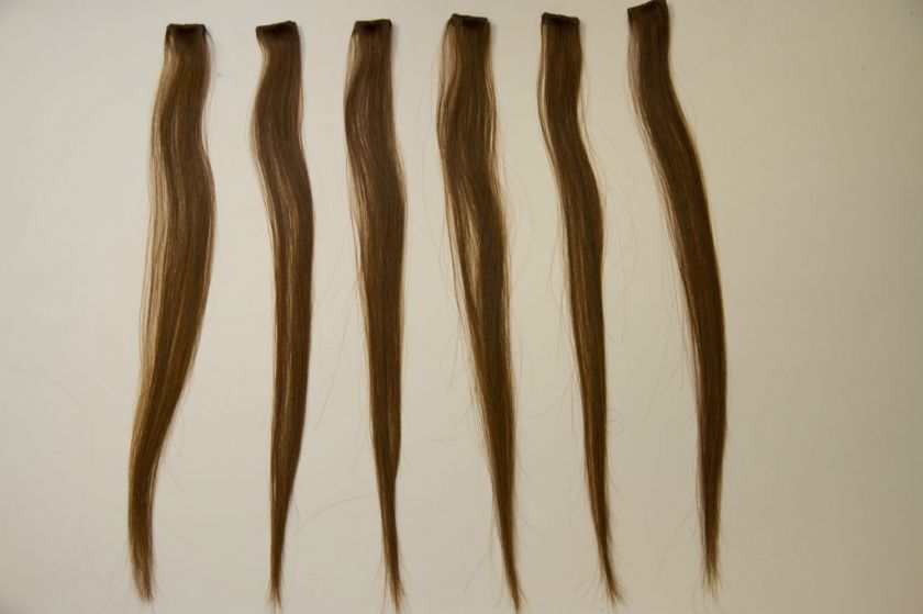 Clip in Extension 100% HUMAN HAIR 6 PC(six 1 1/2 wefts)  