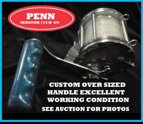 PENN 114H 6/0 SENATOR BIG GAME FISHING REEL EXCELLENT SEE AUCTION 