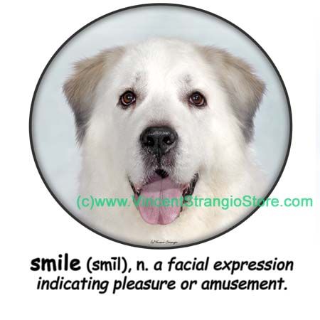 Great Pyrenees Smile Shirt   S 3XL  