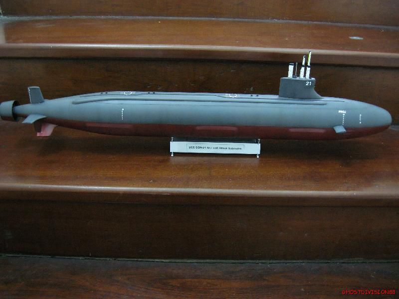 144 GHOSTDIV BUILT USS SSN 21 SEAWOLF SUBMARINE 75CM  