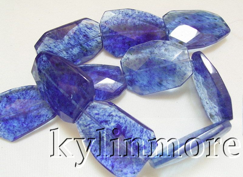 8SE06615a 40x30mm Glass Crystal Faceted Chunk Beads 15.  