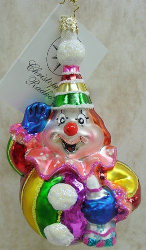 RADKO Pop Star ORNAMENT MARDI GRAS Jack CLOWN 1012432  