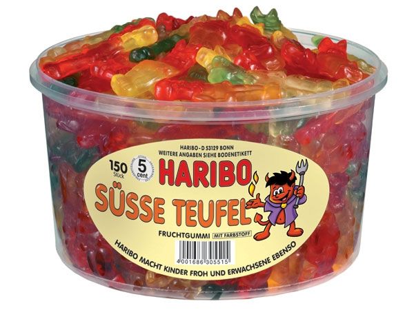 HARIBO   Tub   Smurfs   Cherries   Strawberries   1000 g   1350 g 