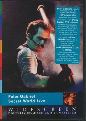 PETER GABRIEL**SECRET WORLD LIVE**DVD 606949359492  