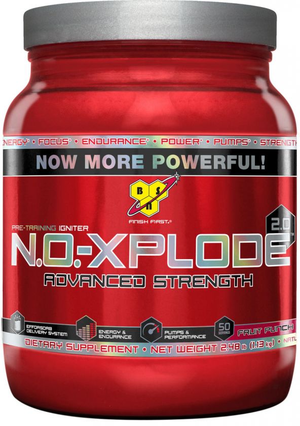 BSN NO Xplode 2.0 Advanced Strength Fruit Punch 50 Servings  