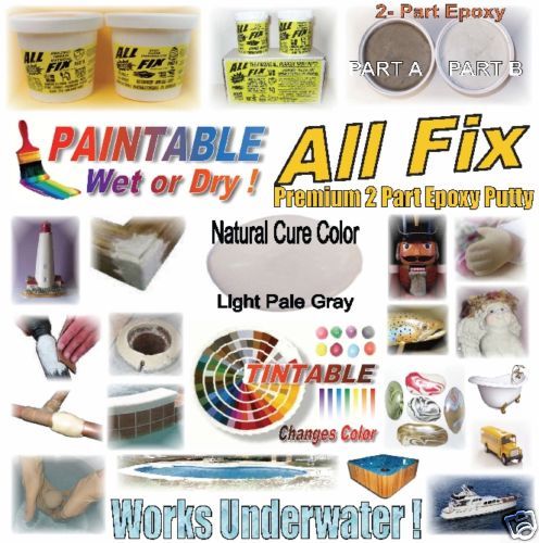 All Fix EPOXY PUTTY   UNDERWATER POOL SPA TUB PIPE BOAT  