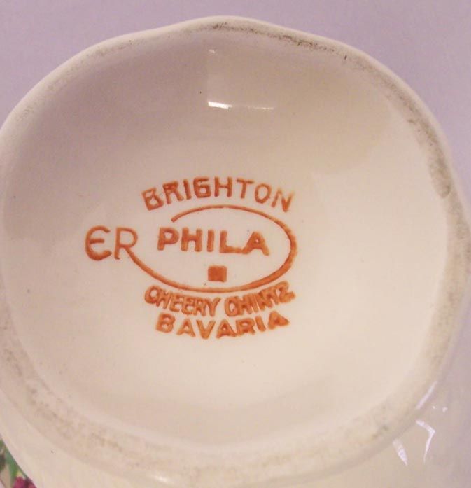 Erphila Bavaria Cheery Chintz Brighton Cream Sugar NICE  