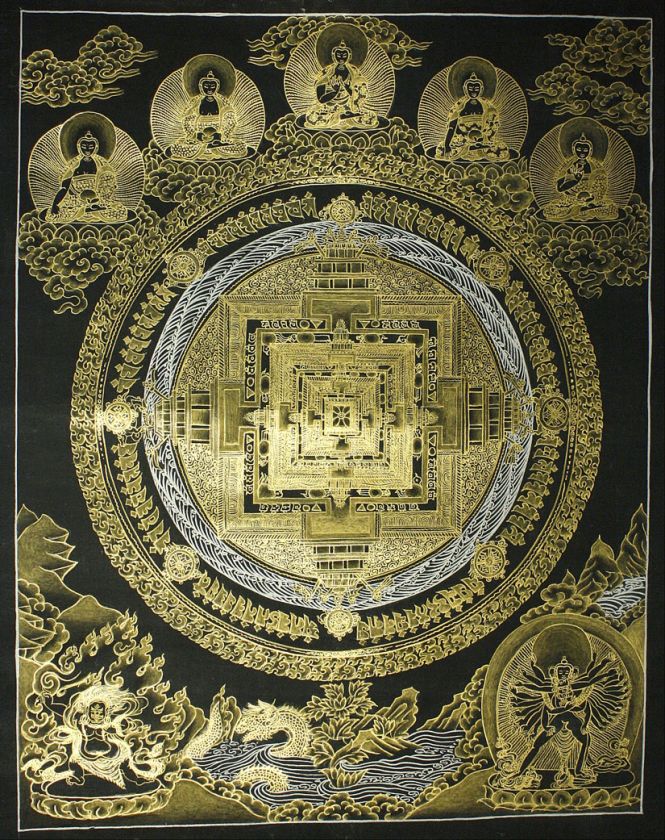 31. Kalachakra Mandala with Five Buddas Thangka  