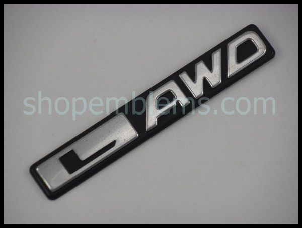 Subaru Forester L AWD trunk hatch emblem 97 02 badge rear nameplate 