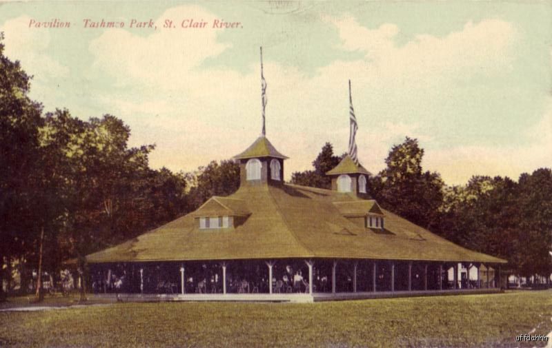 DANCE PAVILION TASHMOO PARK ST. CLAIRE RIVER ALGONAC MI  