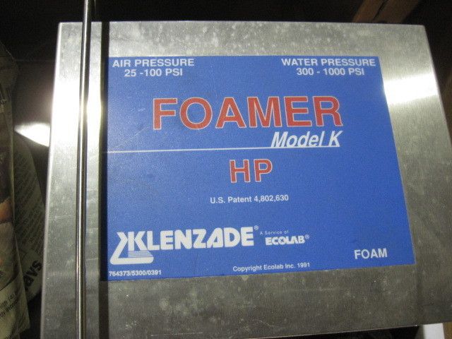 KLENZAID Eco Lab Model K Foamer  