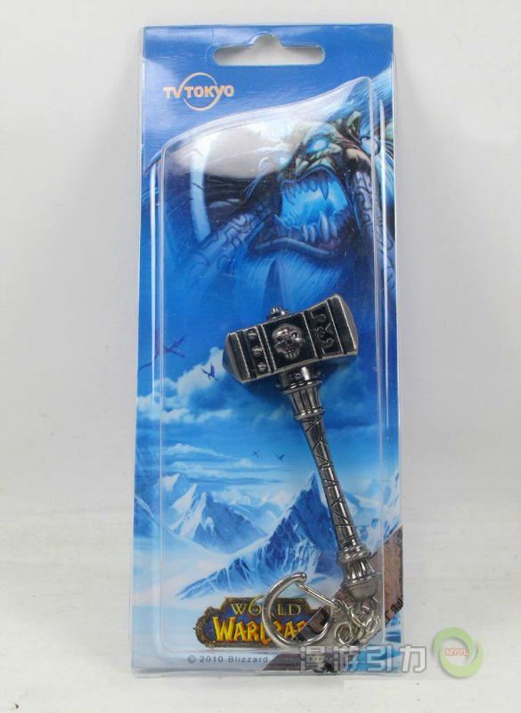 WOW Lich King Frostmourne Doomhammer Keychain /Pendants/Cosplay  