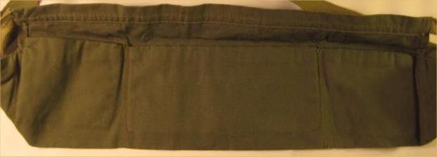 Green Canvas Waist Ammo Pouch Vintage Buckles 1960s  