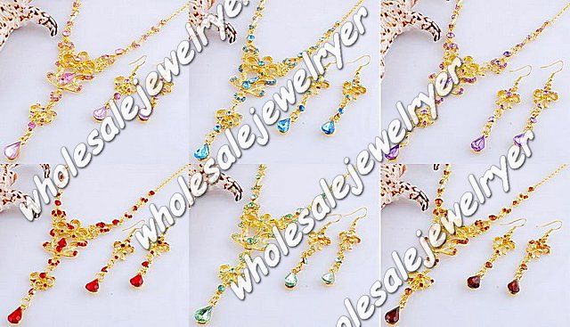 54set mix acrylic&alloy costume necklace+earring free  