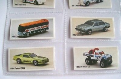 MATCHBOX SUPERFAST COLLECTORS CARDS, FULL SET x 75  