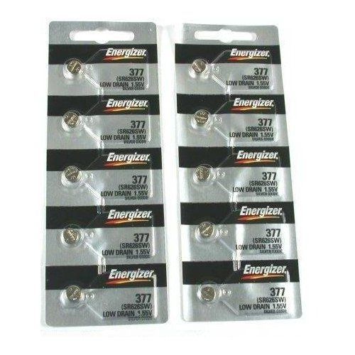 10 377 / 376 SR626SW Energizer Batteries 2 packs of 5  