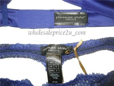 VICTORIAS SECRET PLEASURE STATE BLING BRA & THONG NWT S/M  