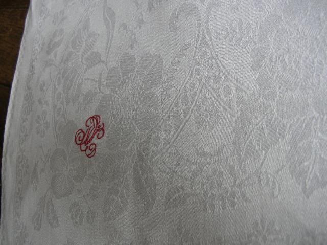 his word antique lily of the valley tablecloth from germany