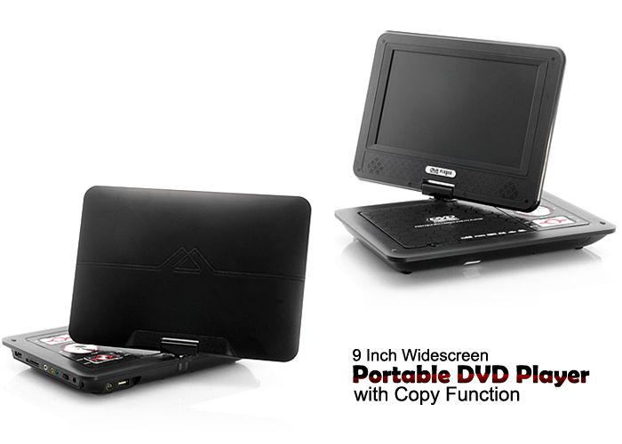 Portable Multimedia DVD Player 9 Widescreen Copy / TV  