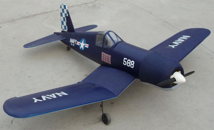 F4U Corsair 46 56.5 Nitro/Electric RC Airplane Plane  