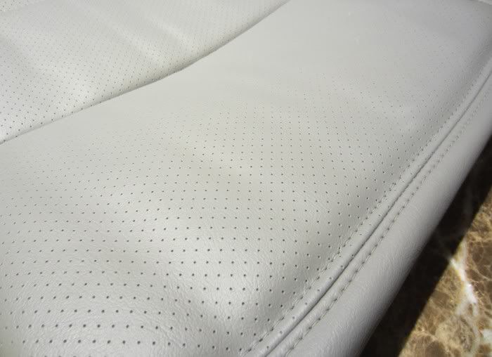 brand new replacement leather seat cover with perforated inserts works 