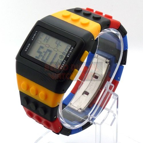 LEGO WATCH 80s Retro Colour Digital Fashion UK Seller  