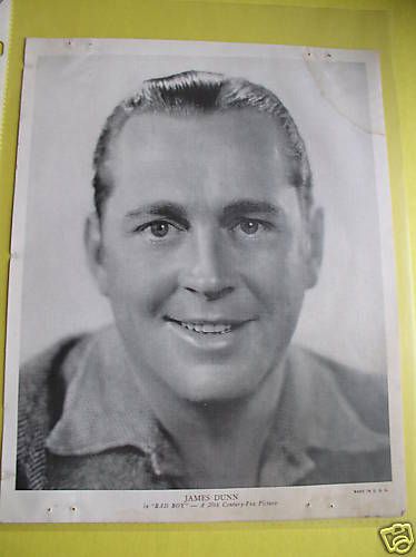 JAMES DUNN MOVIE BAD BOY 1935 STUDIO HEAD SHOT PHOTO  