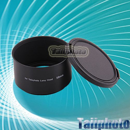 58mm 58 mm Tele Metal Lens Hood For Canon Nikon Sony Olympus Pentax 