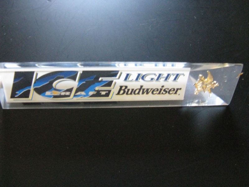   Light Draft 5 Budweiser Beer Tap BN Budweiser Acrylic Beer Tap Handle