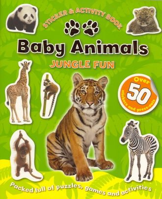   of the jungle in this fun filled sticker and activity book there